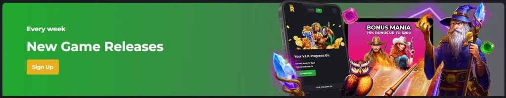 Royal Reels Casino welcome bonus €450 + 250 free spins